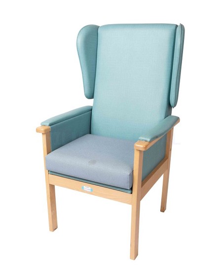 Wing Back Chair blue